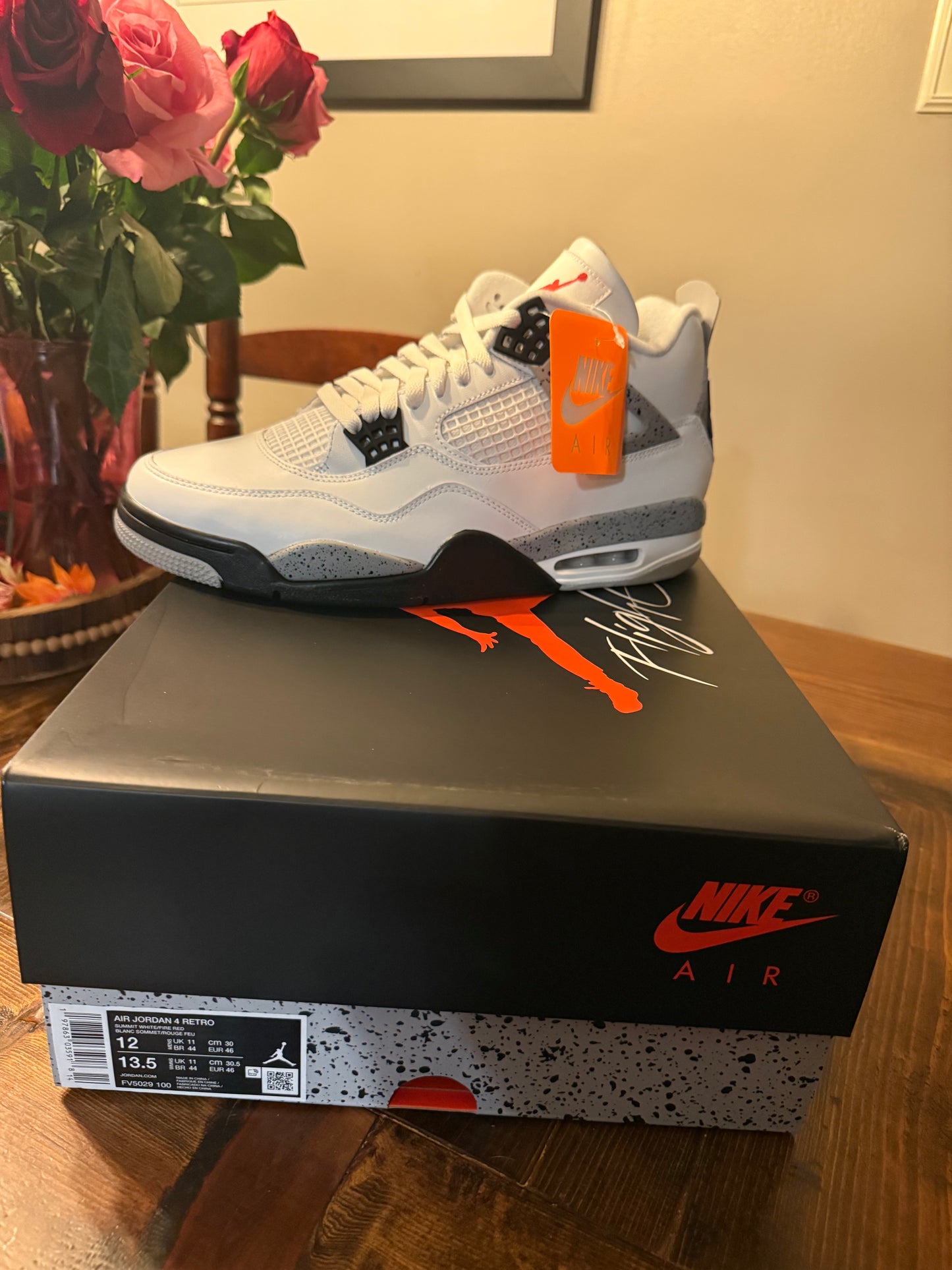 Jordan 4 White Cement