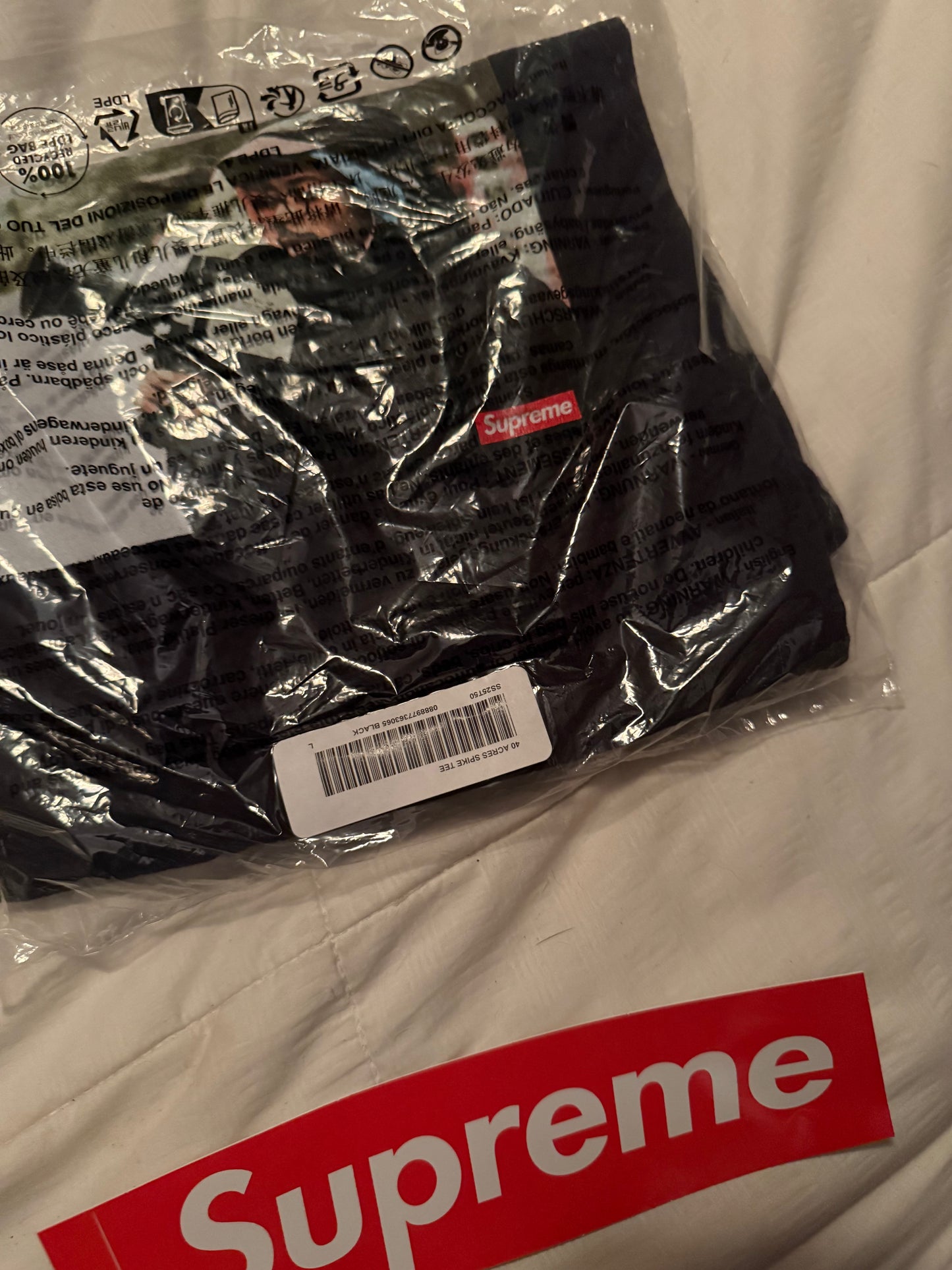 *Bundle* Supreme 40 Acres Spike Lee Tee Sz Large and Spike Lee Clockers 40 Acres Hat